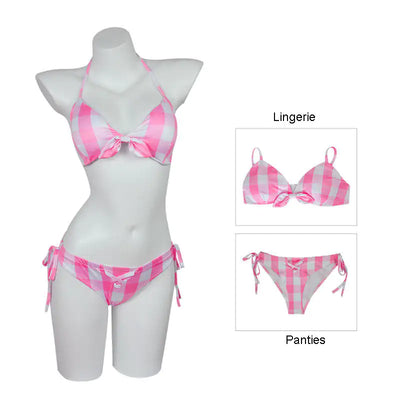 Barbie Square Pattern Bikini